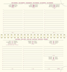 Agenda Exacompta 2024 - Modle Temporel 16 S - 16422E- Trac horizontal