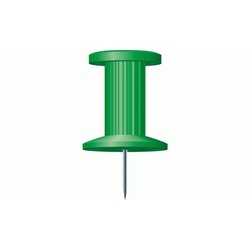 Boite de 25 pingles 'Push Pins' - Coloris vert - Exacompta 14705E
