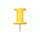 Boite de 25 pingles 'Push Pins' - Coloris jaune - Exacompta 14703E