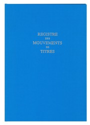 Registre Mouvements de Titres - Elve 411 - Couverture