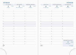 Agenda Exacompta 2026 - Modle Horizons 13 - 13270E