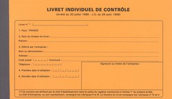 Livret individuel de contrle autocopiant pour personnel routier - Cerfa 47-0100 - Couverture