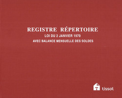 Registre pour immobilier - Registre répertoire - Loi du 02/01/70 - Tissot ITR-19702