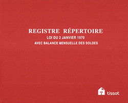Registre pour immobilier - Registre répertoire - Loi du 02/01/70 - Tissot ITR-19701