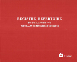 Registre pour immobilier - Registre rpertoire - Loi du 02/01/70 - Tissot ITR-19701