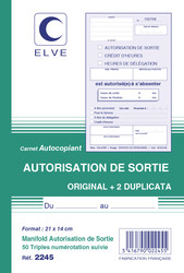 Carnet de bons de dlgation pour membre du CSE - Couverture