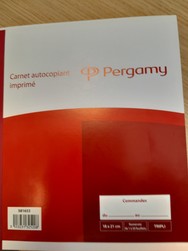 PERGAMY CARNET COMMANDES TRIPLI