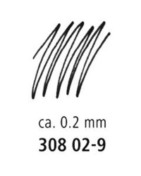 Pointe calibre 0,2 mm - Largeur de trait