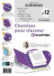 Pack 12 chemises Smartfolder pour classeur - Echancier - Janvier  dcembre