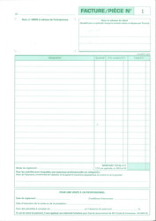 Carnet de factures pour auto-entrepreneur - Exacompta 13291E - Trac