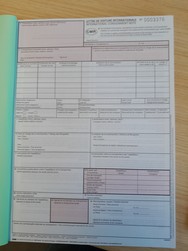 Lettre de voiture internationale - CMR