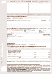 Mandat de location simple hors tablissement - Tissot ILM-171