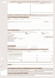 Mandat de location simple hors tablissement - Tissot ILM-171