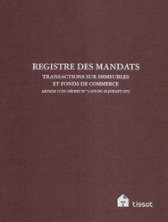 Registre des mandats pour transactions immobilires - 2500 mandats - Tissot ITR-19722