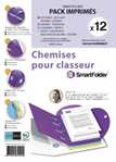 Pack 12 chemises Smartfolder pour classeur - Thme Gestion