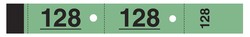 Carnet de 50 tickets vestiaire numérotés - Coloris vert - Elve 268