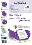 Pack 6 chemises Smartfolder pour classeur - Thme Maison