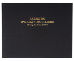 Livre de police Garagistes - Vhicules d'Occasion - Marque Exacompta