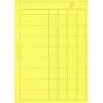 Bloc audit jaune - En-tte + 4 colonnes - Elve 2641