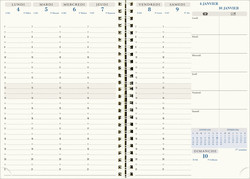 Agendas Exacompta 2024 - Modle Visuel spirale - 20642E - Trac