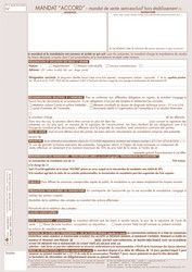 Mandat de vente semi-exclusif hors tablissement - Tissot ITM-684