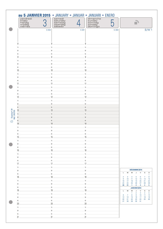 1 avis sur Recharge Exacompta Exatime 14 2 jours par page 2023