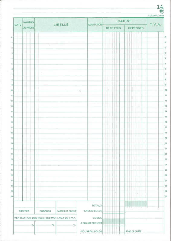 Cahier de Caisse à Remplir: Format A4 / Livre de caisse pour répertorier  recettes et dépenses / Pour la comptabilité des les particuliers, auto   association etc (French Edition): Comptamoi, Éditions: 9798684705588:  : Books