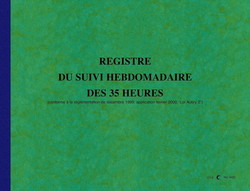 Registre de suivi du temps de travail - Couverture