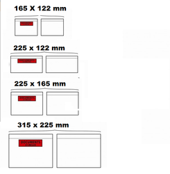 Pochettes "Documents ci-inclus" - Format C6 : 165 x 122 mm - 4 formats disponibles