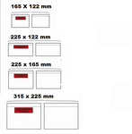 Pochettes &quot;Documents ci-inclus&quot; - Format A4 : 315 x 225 mm - 4 formats disponibles