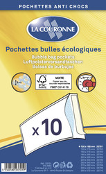 Pack de 10 Enveloppes  bulles - Format 100 x 165 mm - La Couronne 23701