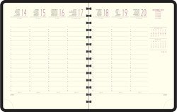 Agenda Exacompta 2026 - Modle Eurotime 18 spirale - 18342E - Ouvert