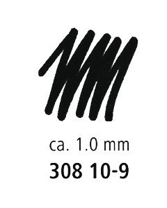 STAEDTLER Stylo feutre pointe calibrée PIGMENT LINER trait 0,1 mm