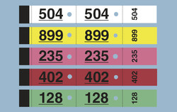 Carnet de tickets vestiaire numrots - Marque Elve - 5 coloris disponibles