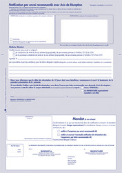 Lettre pour notification d'un avant contrat immobilier avec AR - Tissot TIC-74