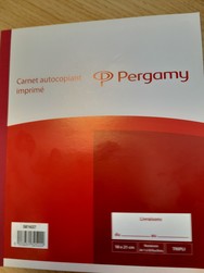 PERGAMY CARNET LIVRAISON TRIPLI 
