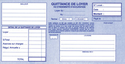 Quittance de loyer Elve en triplicata - 2307