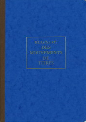 Registre des mouvements de titres en livret - Le Dauphin 90120