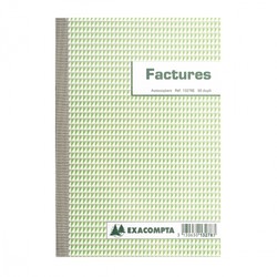 Carnet de 50 factures en double exemplaires - Format A5 - 13278E