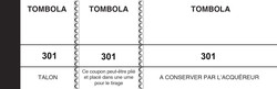 Carnet de 100 tickets pour tombola numrots - Elve coloris blanc