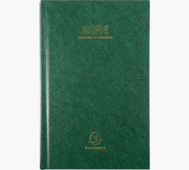 Agendas Exacompta 2024 - Modèle recettes et dépenses 38173E disponible à  Lyon - Papeterie Gouchon