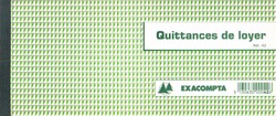 Carnet de quittances de loyer Exacompta