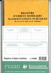 Registre Objets Mobiliers Manifestations Publiques