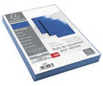 Pack de 100 plats de couvertures pour reliure - Couleur bleu brillant - Exacompta 2982C