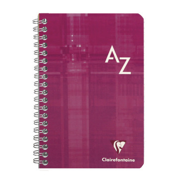 Carnet répertoire alphabétique à spirale - Clairefontaine 8609C en