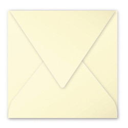 Pack de 20 enveloppes ivoire Pollen carres - 16,5 x 16,5 cm - Marque Clairefontaine