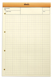 Bloc audit jaune - En-tte + 6 colonnes - Rhodia 119700C