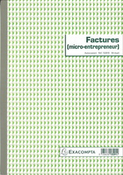 Carnet de 50 factures autocopiantes format A5 pour auto-entrepreneurs et micro-entreprises