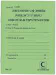 Livret de controle pour chauffeur routier - Cerfa 47-0100 - Elve (Couverture)