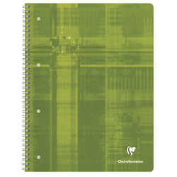 Cahier Clairefontaine A4+ avec feuilles blanches dtachables - 82510C - Vert